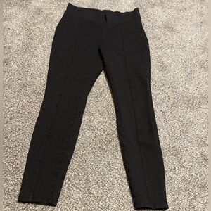 Black High-Waisted Leggings Dress Pants